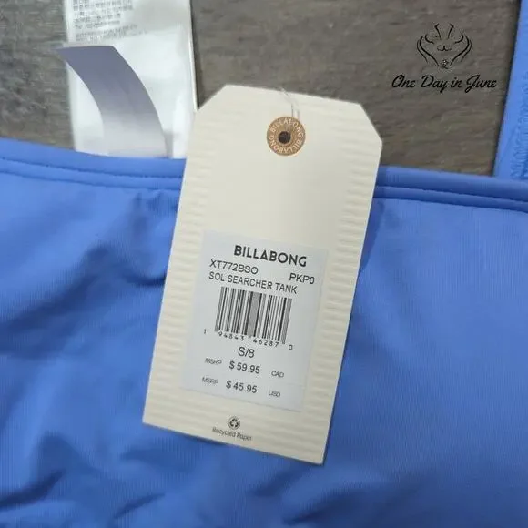 Billabong Sol Searcher Tank Bikini Top Size S - Picture 4 of 6